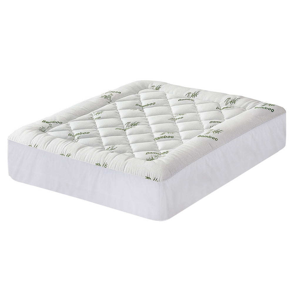 Giselle Mattress Topper 5cm Pillowtop toppers Bamboo Queen-0