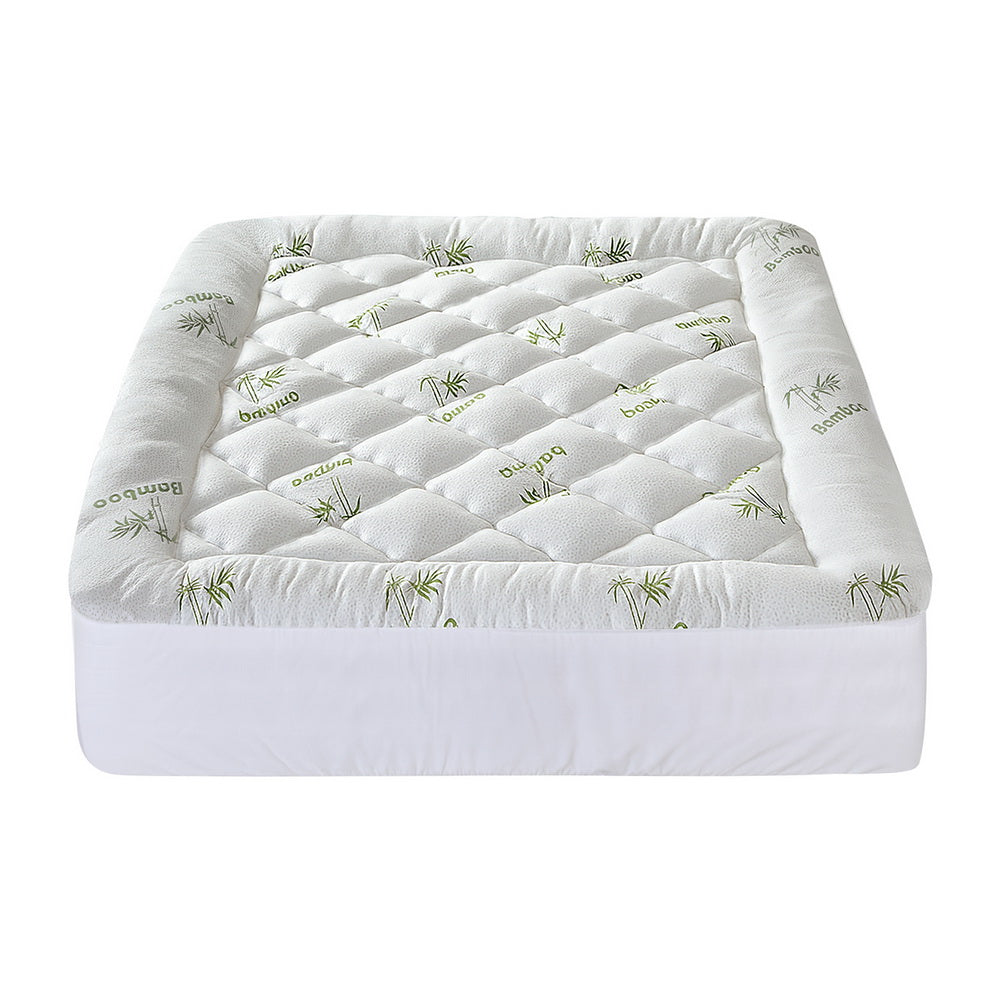 Giselle Mattress Topper 5cm Pillowtop toppers Bamboo Queen-2