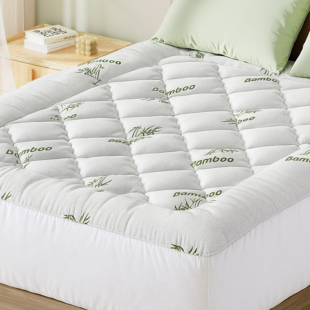 Giselle Mattress Topper 5cm Pillowtop toppers Bamboo Queen-6