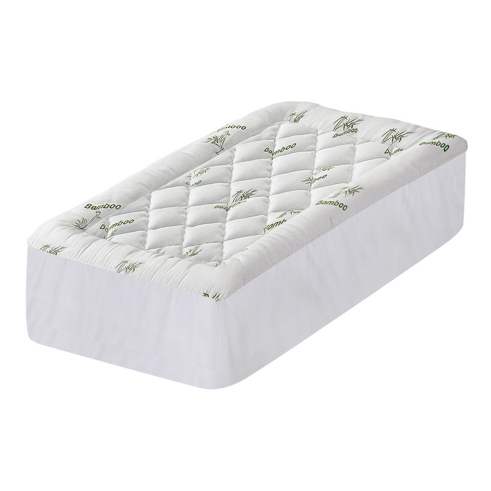 Giselle Mattress Topper 5cm Pillowtop toppers Bamboo Single-0
