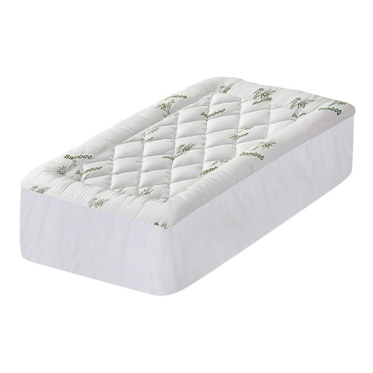 Giselle Mattress Topper 5cm Pillowtop toppers Bamboo Single-0