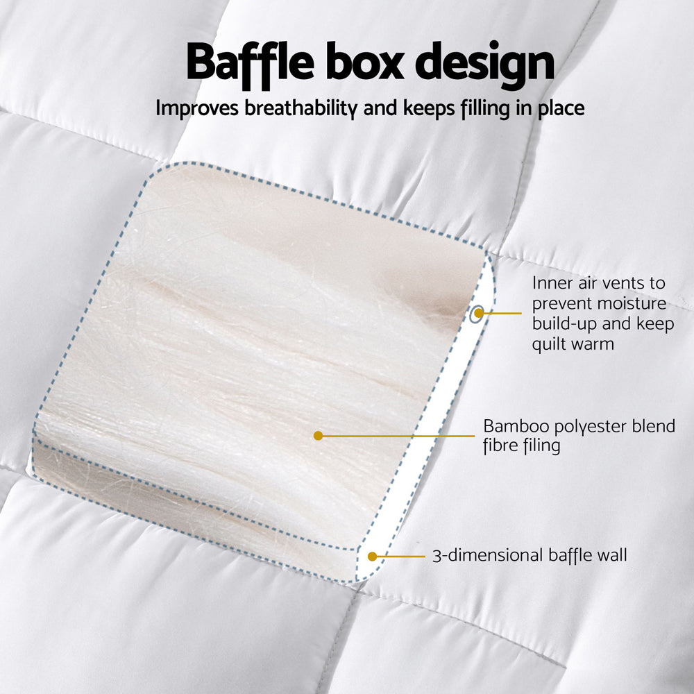 Giselle Bedding Mattress Topper Pillowtop Bamboo Cot-3