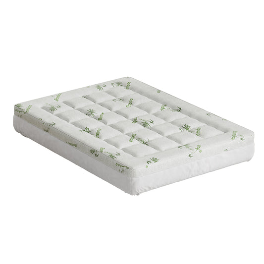 Giselle Bedding Mattress Topper Pillowtop Bamboo 7.5cm Double-0