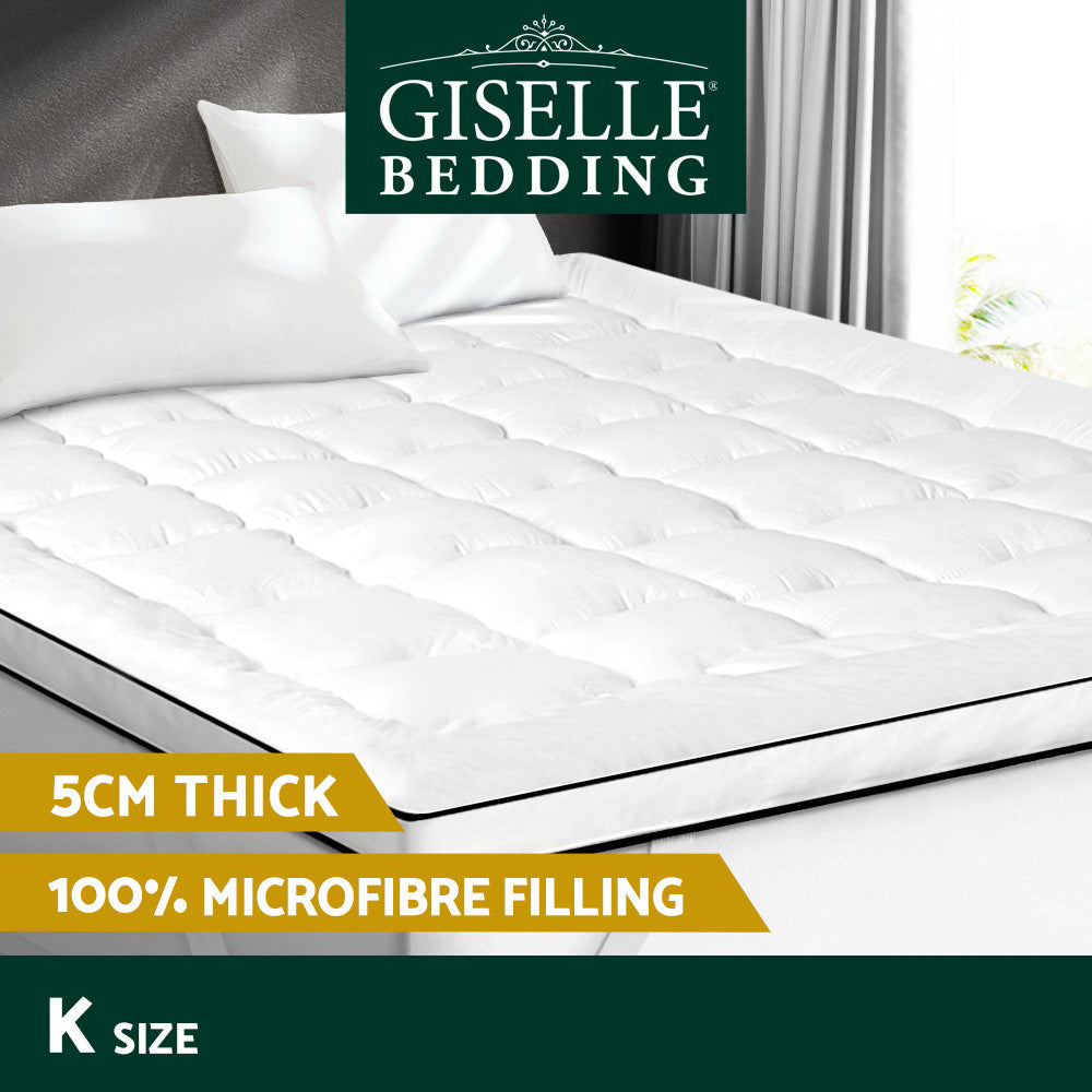 Giselle Bedding Mattress Topper Pillowtop - King-2