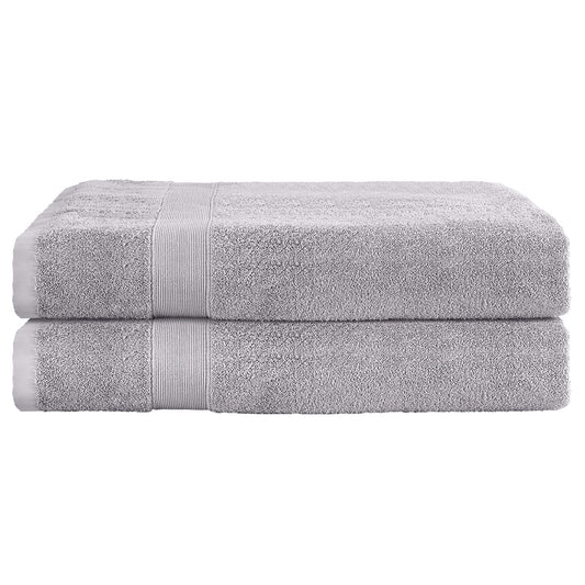 2 Pack Bath Sheets Set Cotton Extra Large Towel Grey-0