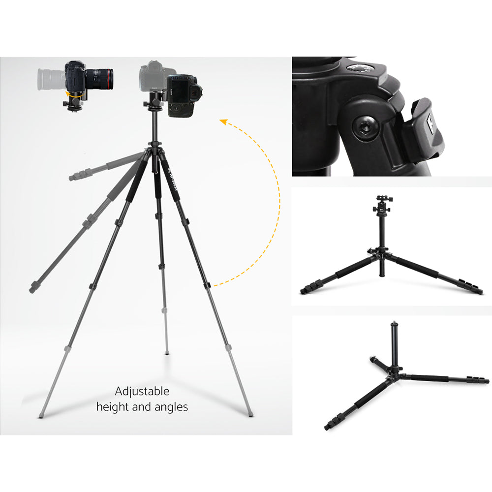 Weifeng Professional Camera Tripod Stand Mount DSLR Travel Adjustable 64-173cm-2