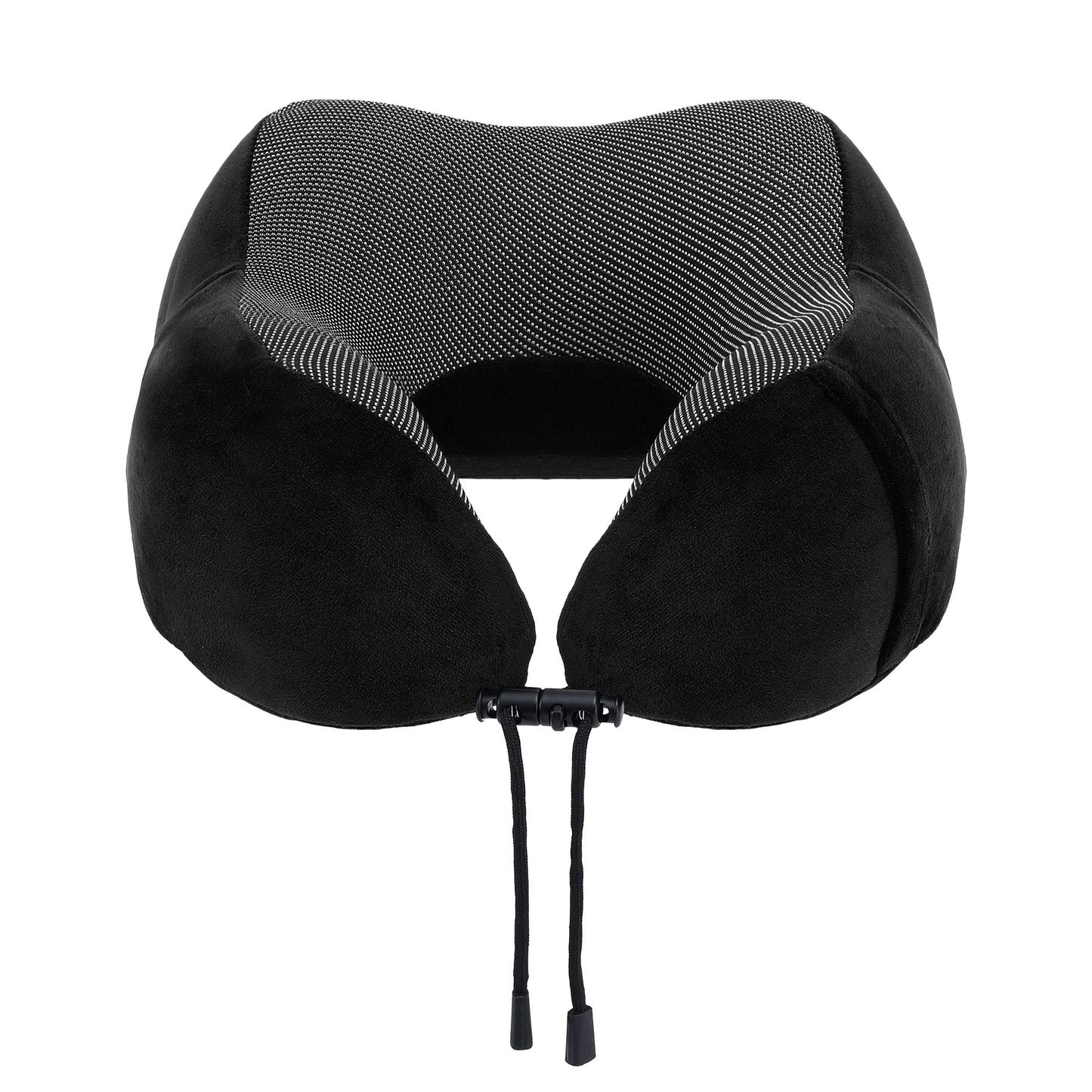 Wanderlite Travel Pillow for Airplanes Memory Foam Neck Pillows for Traveling, Soft & Washable Cover with Storage Bag, Portable Plane Accessories for Airplanes Offices Cars, Black-2