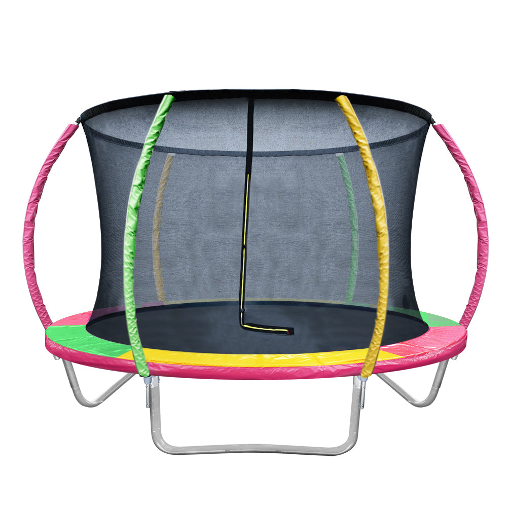 Everfit 8FT Trampoline for Kids w/ Ladder Enclosure Safety Net Rebounder Colors-6
