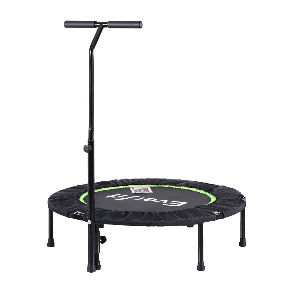 Everfit 40inch Fitness Foldable Trampoline Jumping Rebounder Home Gym Handrail-2