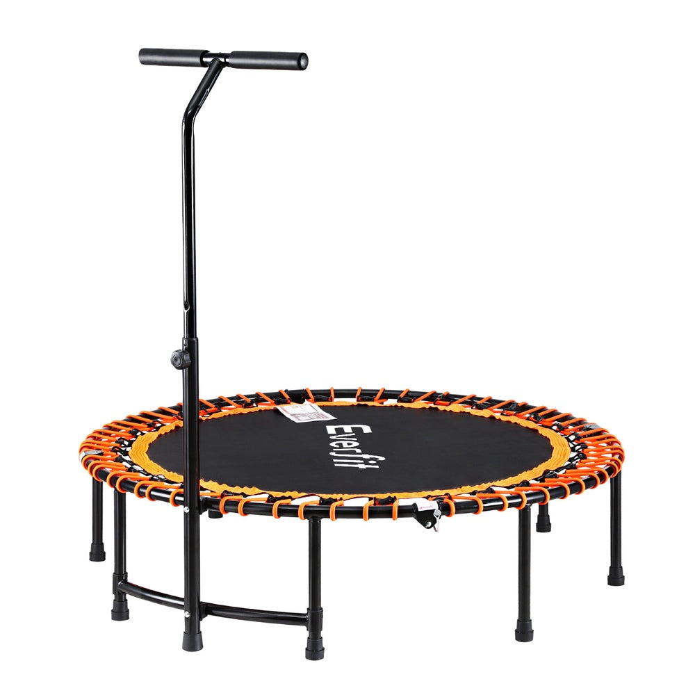 Everfit 48inch Fitness Foldable Trampoline Jumping Rebounder Home Gym Handrail-2