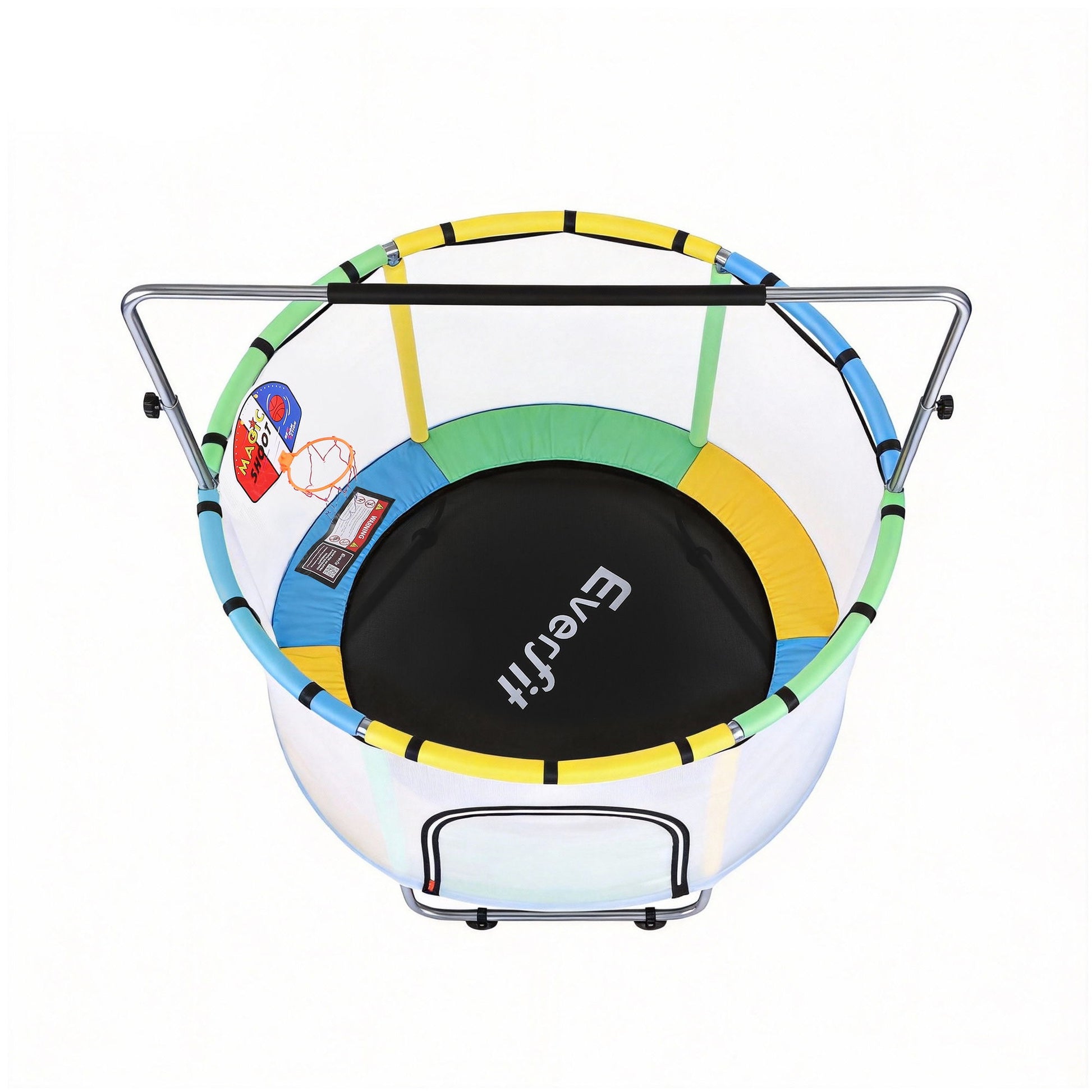 Everfit 55inch Trampoline Kids Rebounder with Basketball Set Sandbag Boxing Game-2