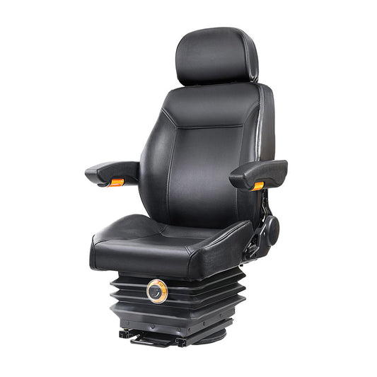 Giantz Tractor Seat Forklift Excavator Truck Universal Backrest Chair PU Leather-0