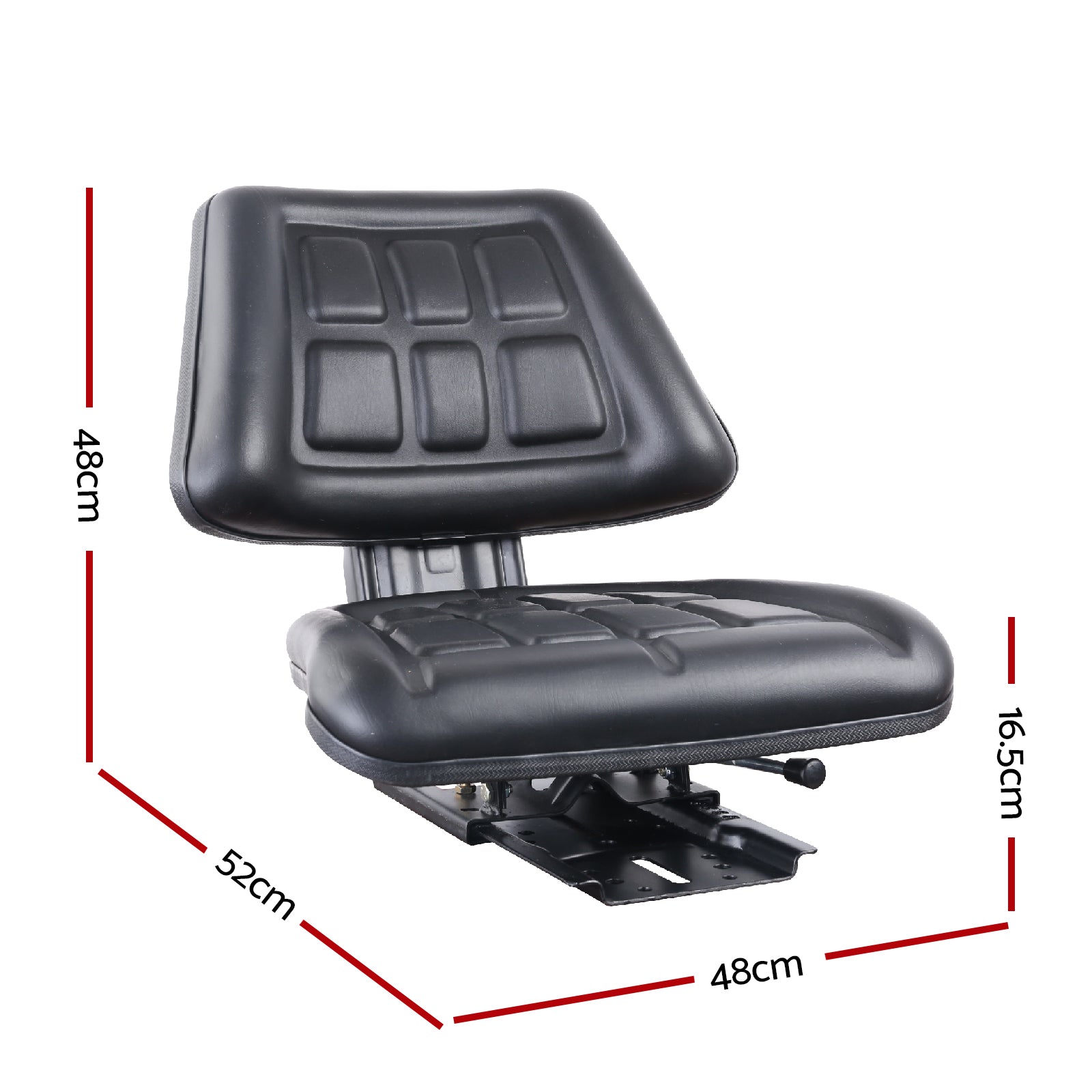 Giantz Tractor Seat Forklift Excavator Truck Universal Replacement PU Chair-1