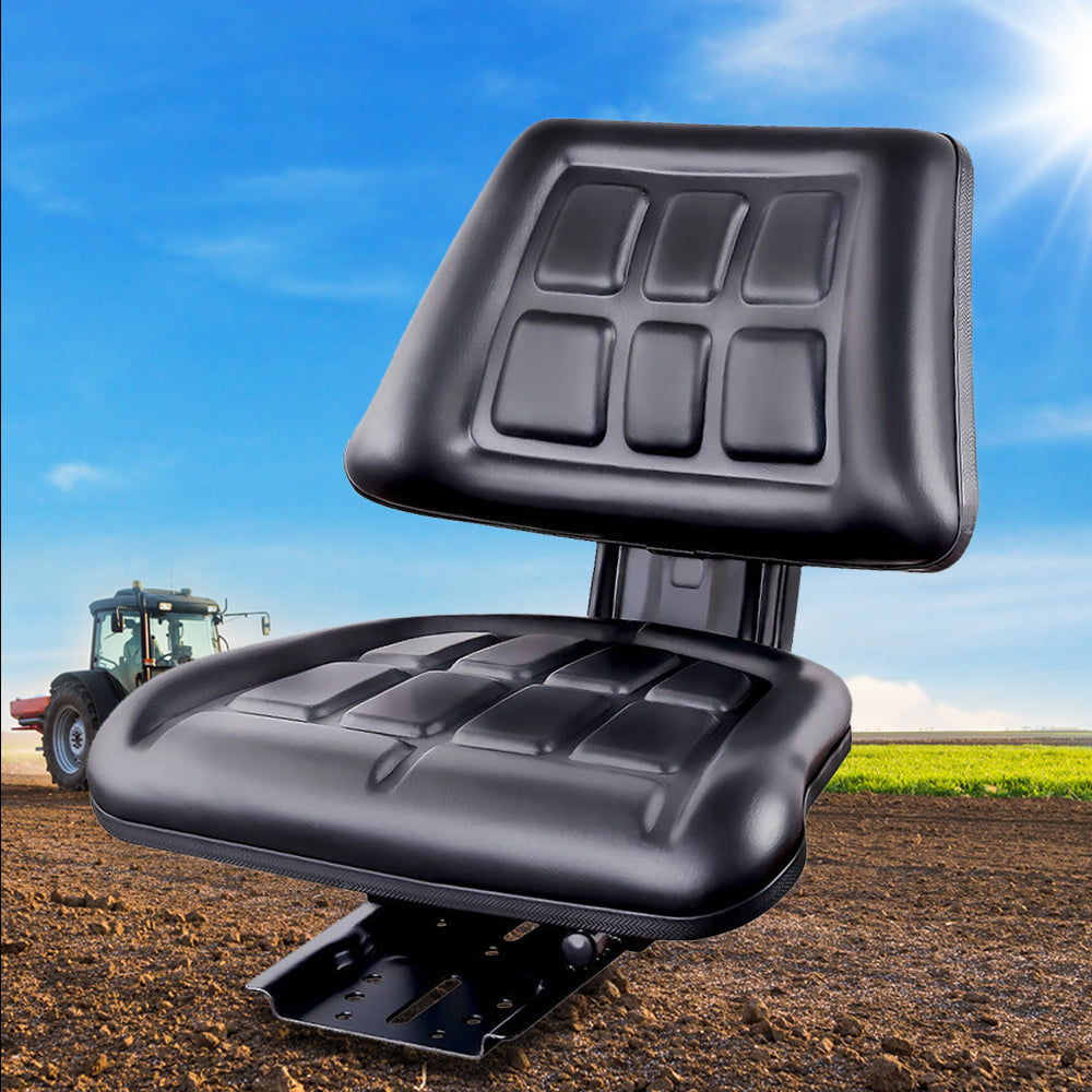 Giantz Tractor Seat Forklift Excavator Truck Universal Replacement PU Chair-6