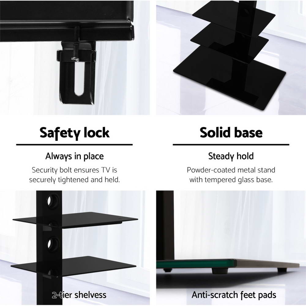 Artiss TV Stand Mount Bracket for 32"-70" LED LCD 3 Tiers Storage Floor Shelf-5