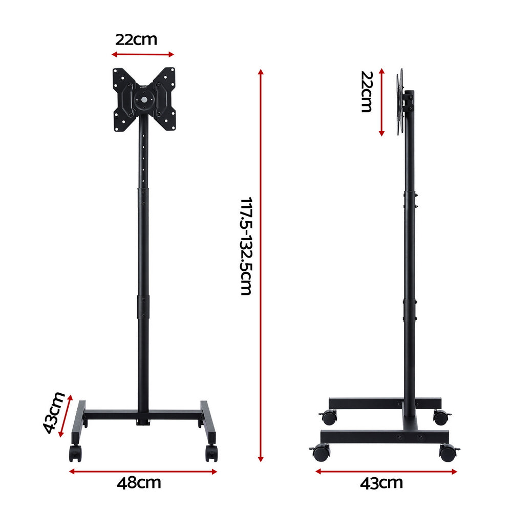Artiss TV Stand 13-50" Universal Mobile Adjustable Height TV Stand with Wheels-2