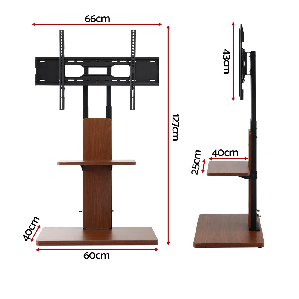 Artiss TV Stand 32-70" Wooden Tray Swivel Height Adjustable-2