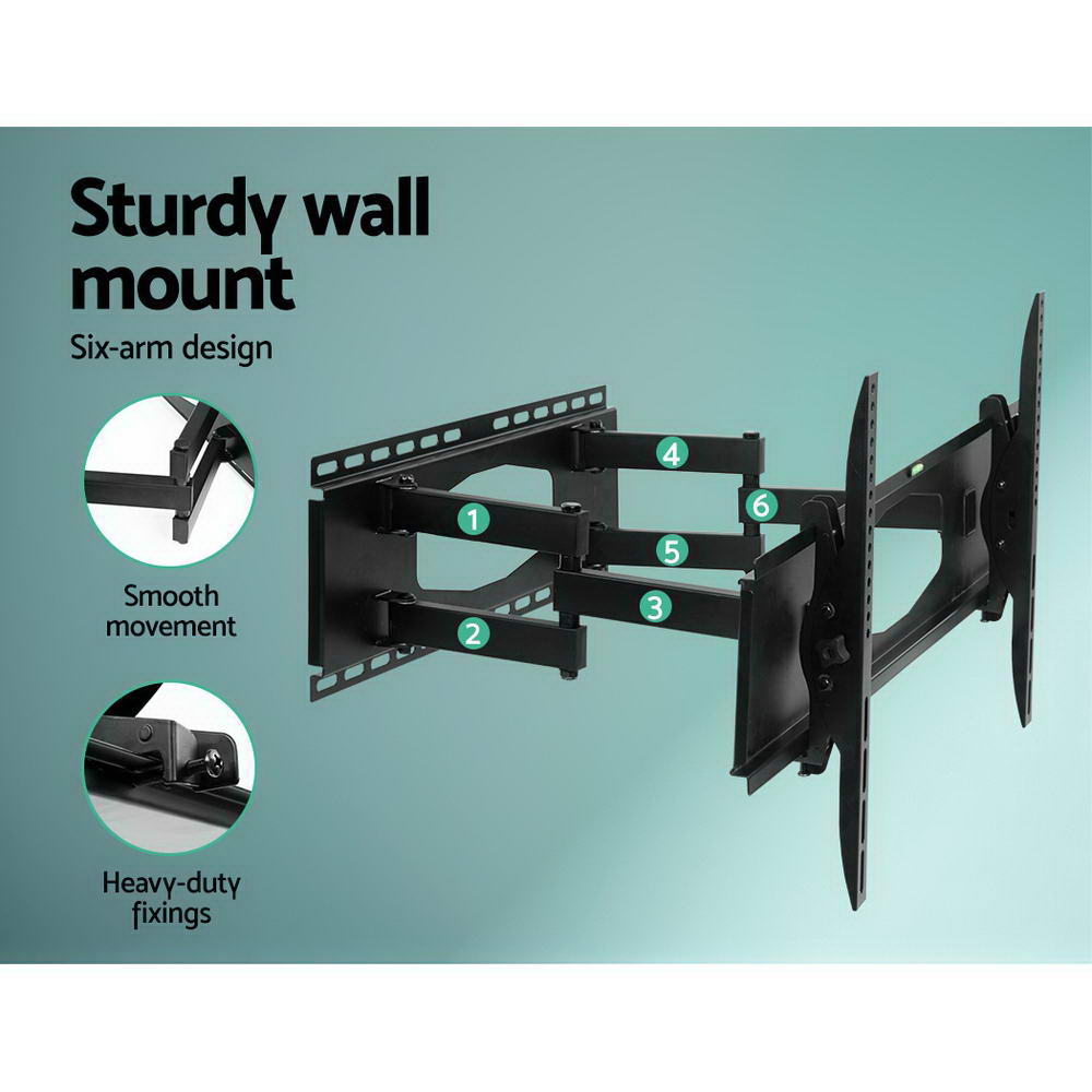 Artiss TV Wall Mount Bracket for 32"-80" LED LCD Full Motion Dual Strong Arms-6