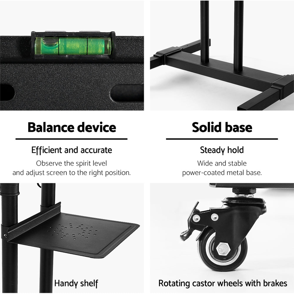 Artiss Mobile TV Stand for 23"-65" TVs Mount Bracket Portable Solid Trolley Cart-6