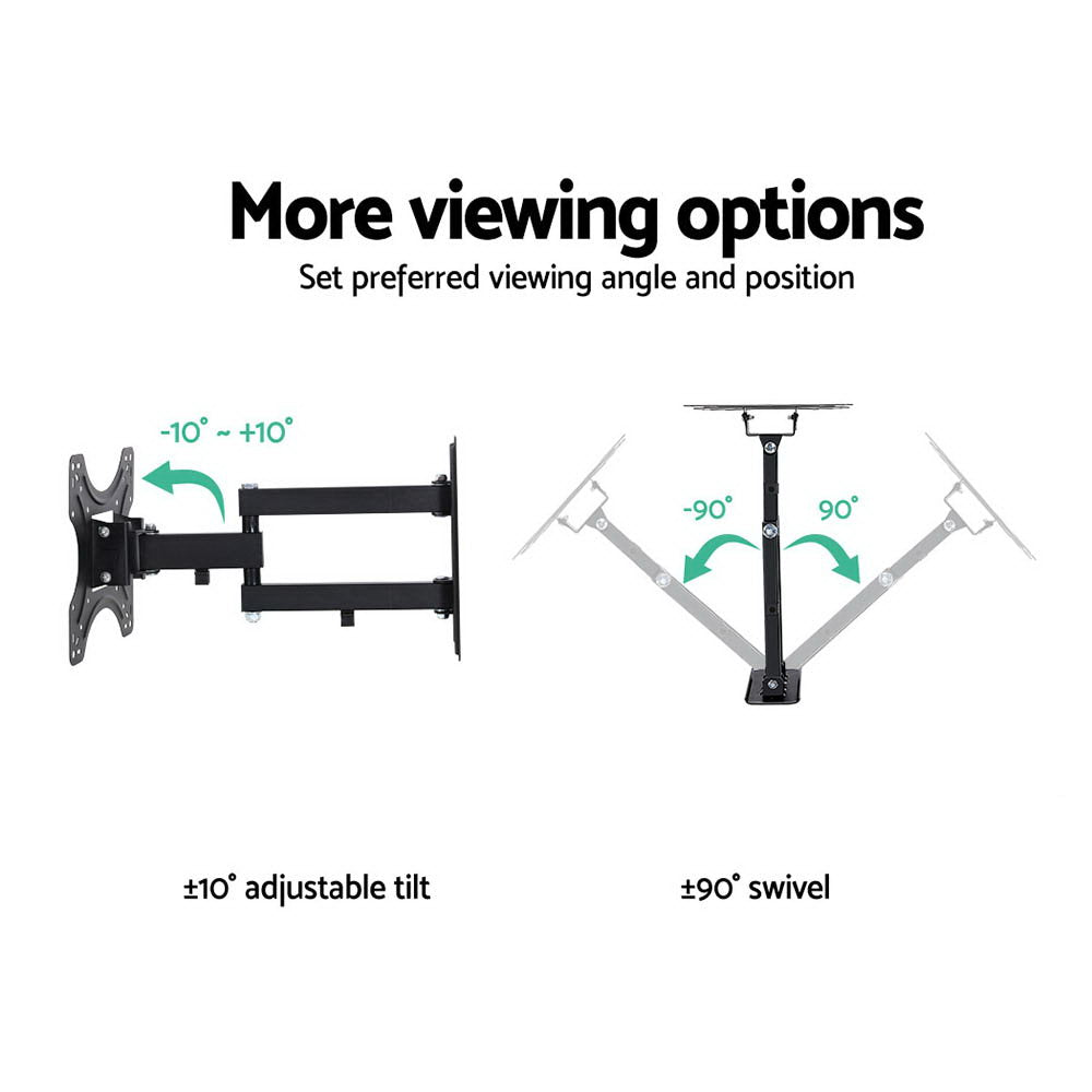 Artiss TV Wall Mount Bracket for 17"-42" LED LCD TVs Full Motion Strong Arms-3