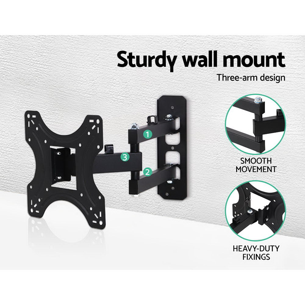 Artiss TV Wall Mount Bracket for 17"-42" LED LCD TVs Full Motion Strong Arms-4