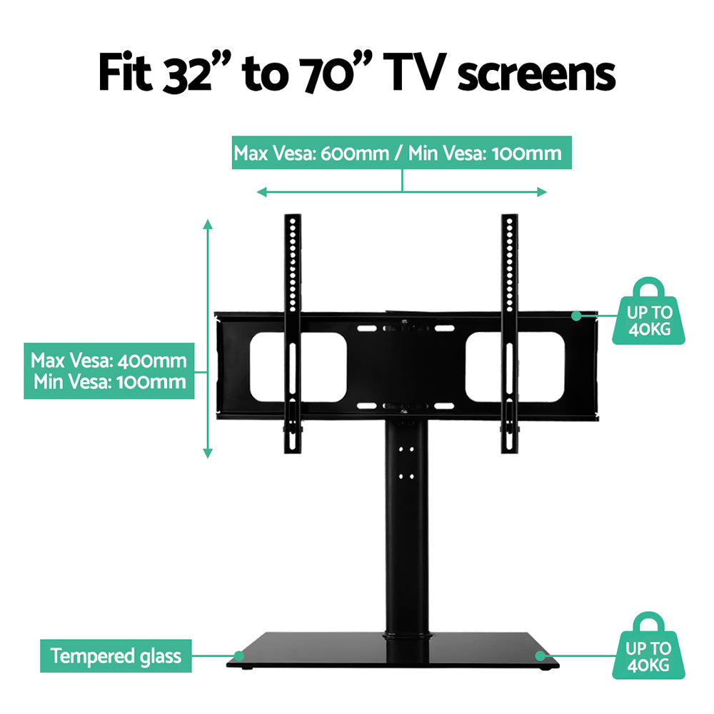 Artiss TV Stand Mount Bracket for 32"-70" LED LCD Swivel Tabletop Desktop Plasma-3