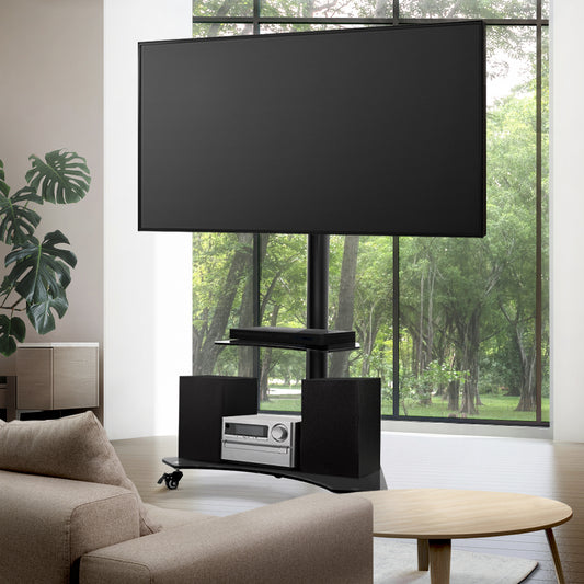 Artiss Mobile TV Stand for 32"-70" TVs Mount Bracket Portable Solid Trolley Cart-0