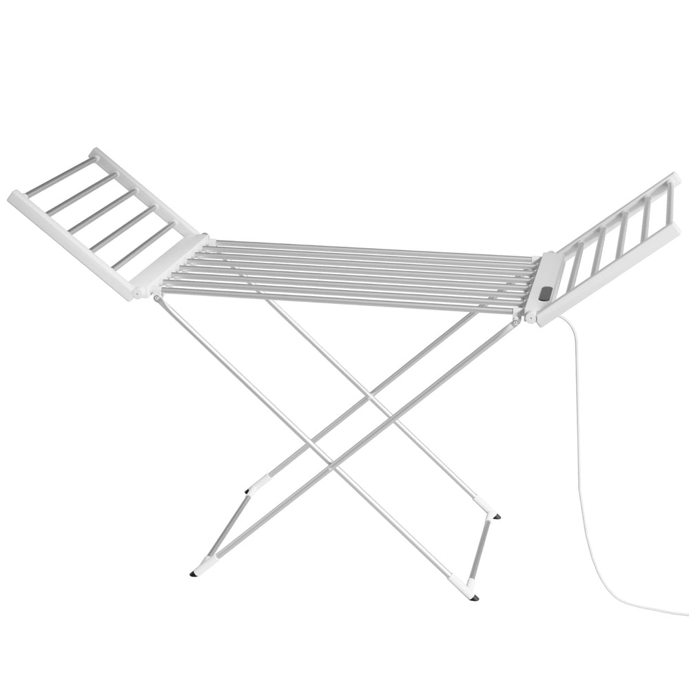 Devanti Foldable Electric Heated Towel Rail Rack with 24H Timer-0