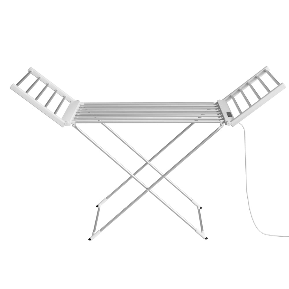 Devanti Foldable Electric Heated Towel Rail Rack with 24H Timer-2