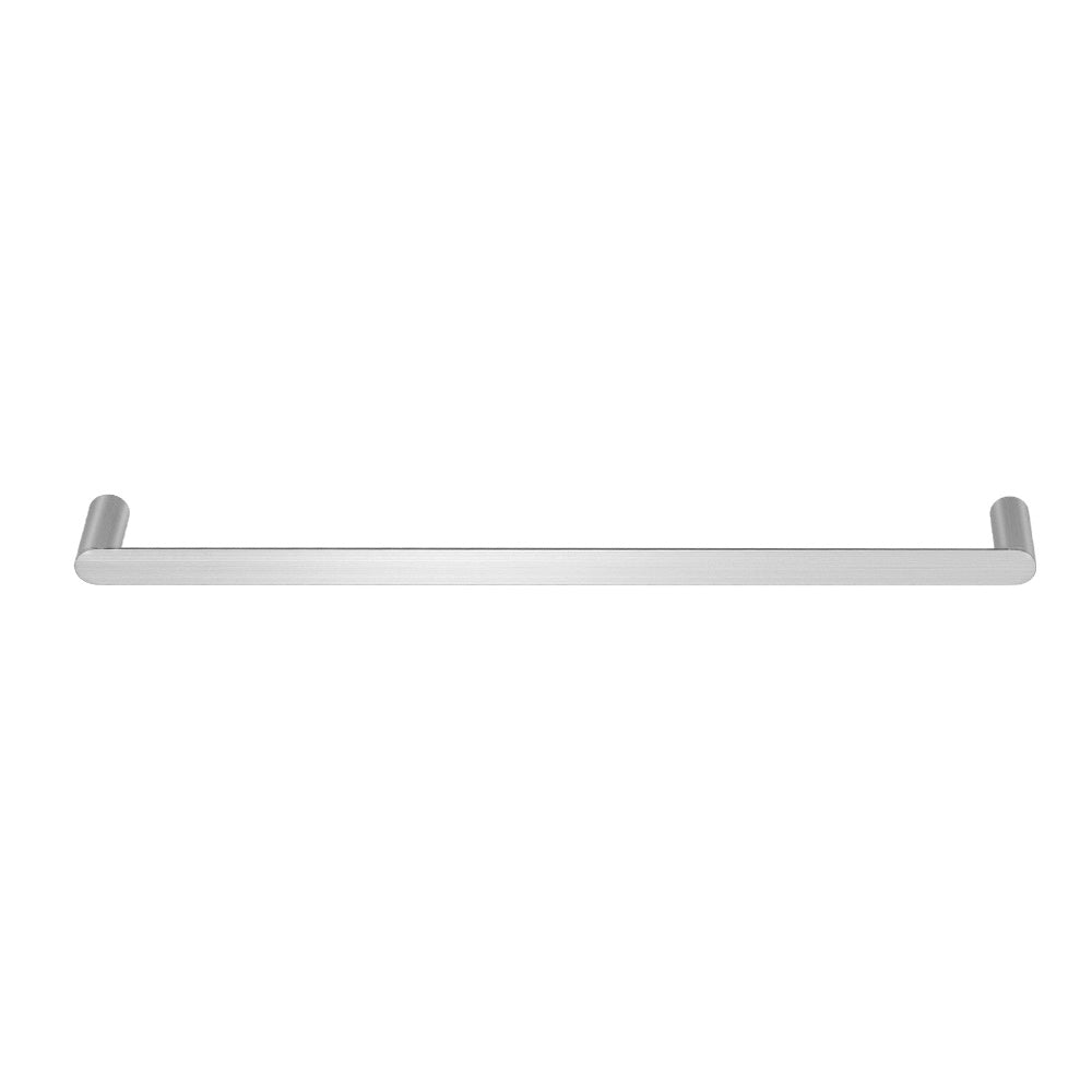 Towel Rail Rack Holder Single 600mm Wall Mounted Stainless Steel Silver-2