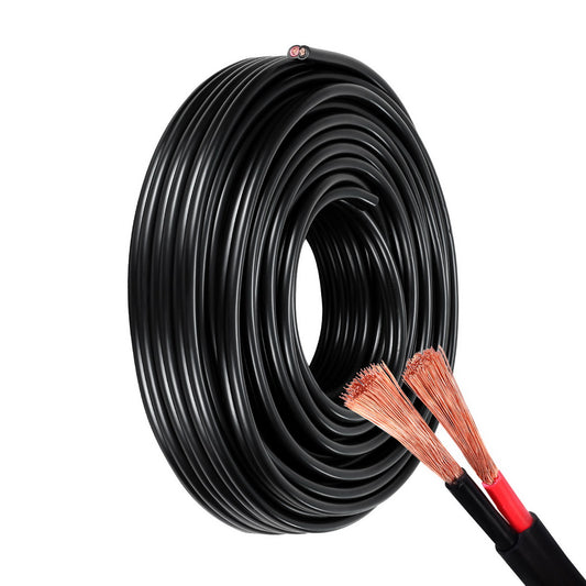 Giantz 2.5MM 10M Twin Core Wire Electrical Cable Extension Car 450V 2 Sheath-0