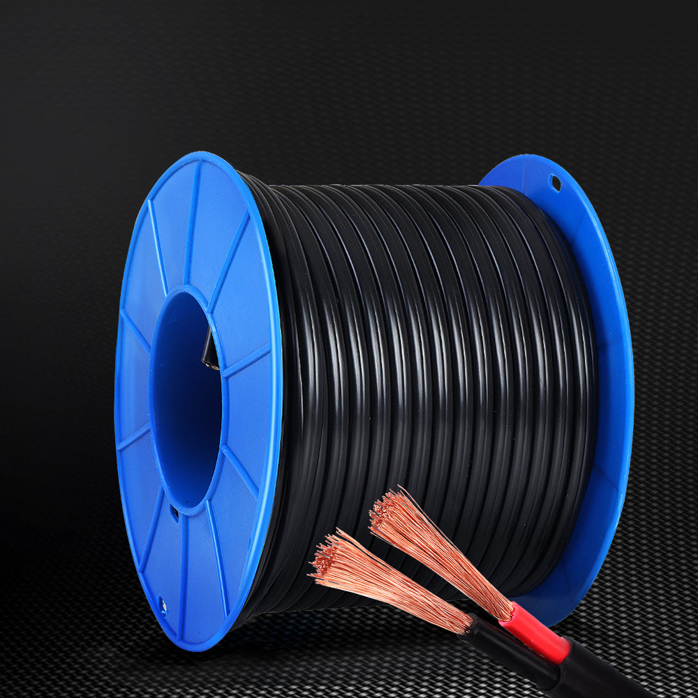 Giantz 6MM 60M Twin Core Wire Electrical Cable Extension Car 450V 2 Sheath-7