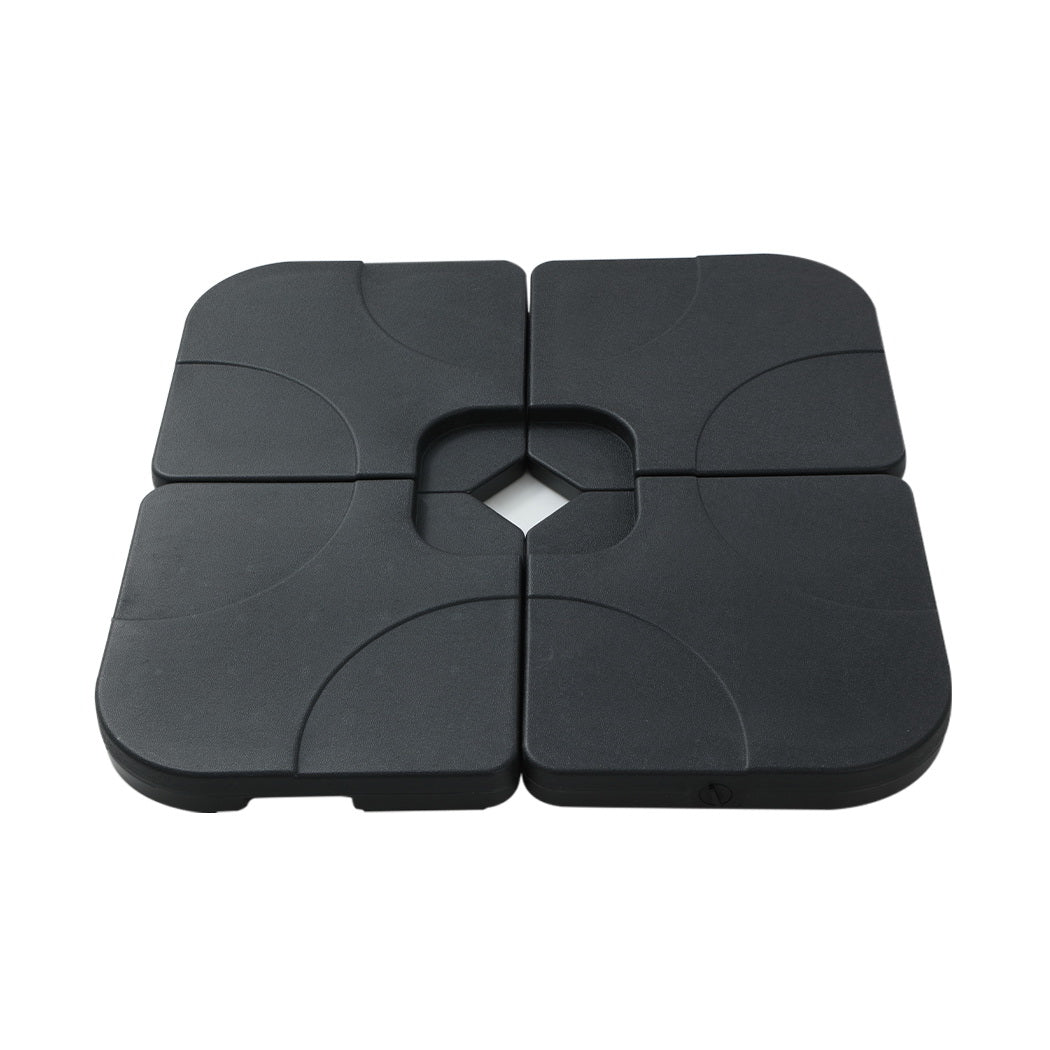 Instahut 3m Outdoor Umbrella w/Base Cantilever Beach Roma 360 Degree Tilt Charcoal-3