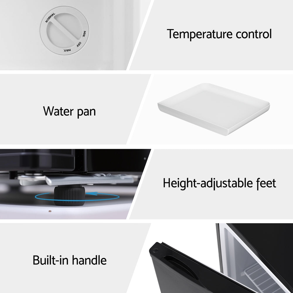 Devanti 31L Small Upright Freezer Vertical Freezer Black-5