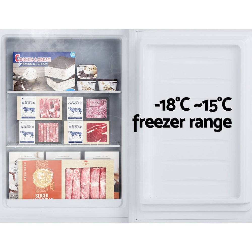 Devanti 60L Upright Freezer Fridge White-3