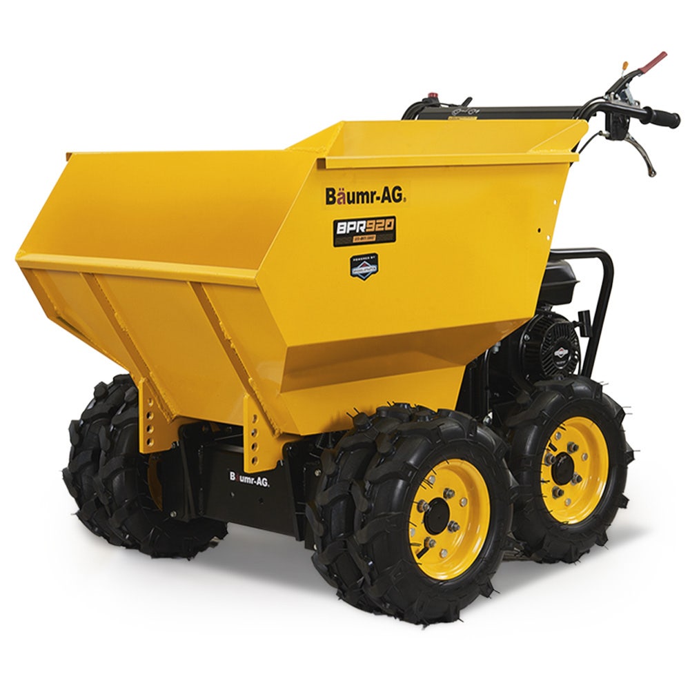 Baumr-AG 6 Wheel Motorised Wheelbarrow Dumper, Briggs & Stratton CR950 Petrol Engine, 500kg Capacity