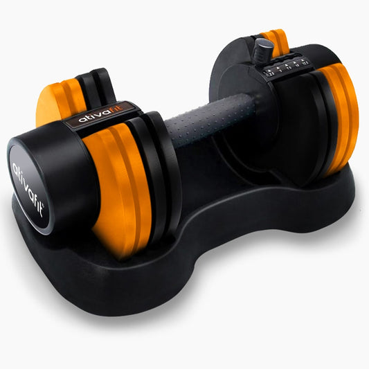 ATIVAFIT 12.5kg Adjustable Weight Dumbbell, for Home Gym Fitness Training