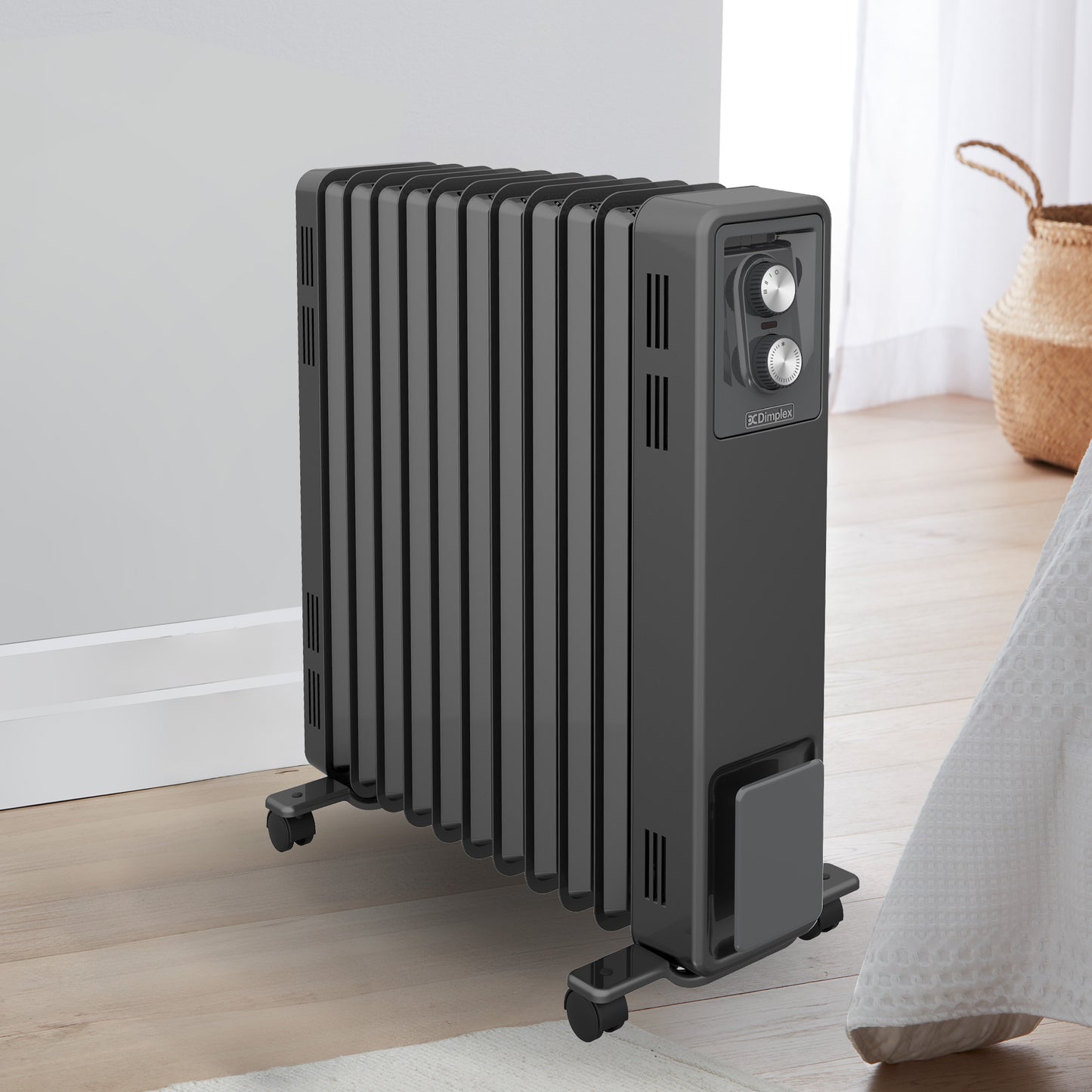 Dimplex Oil Free 2.4kW Column Heater w/ Thermostat in Black