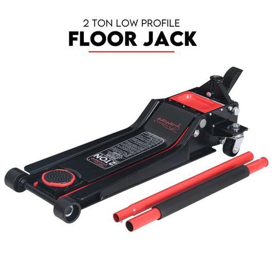 2 Ton Low Profile Trolley Jack Hydraulic Floor Car Lifter Dual Pump 70-620MM