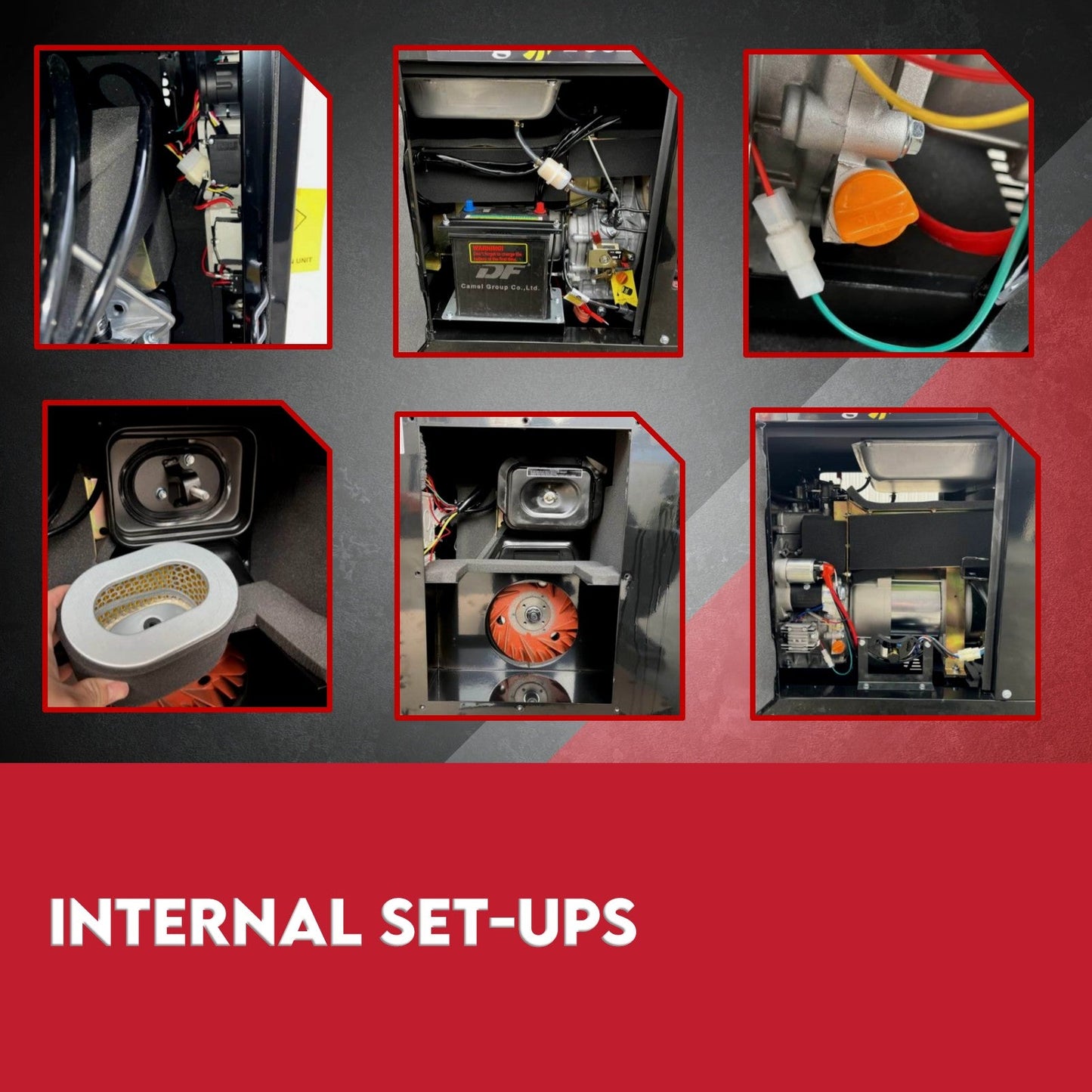 8.4kW Max 6kW Rated Diesel Generator New Single Phase Commercial