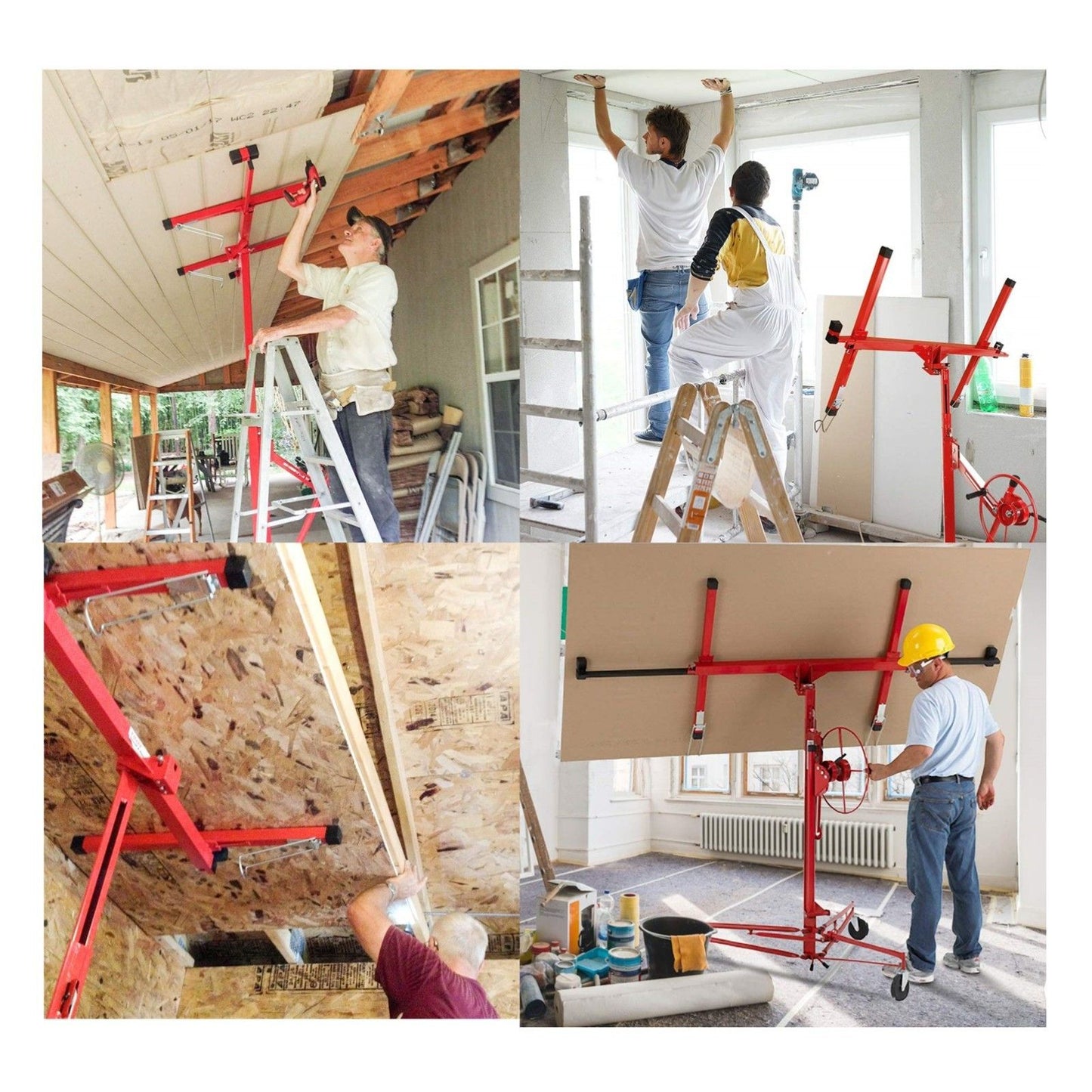 16FT Sheet Panel Lifter Plaster Drywall Panel Gyprock Plasterboard Hoist Lift