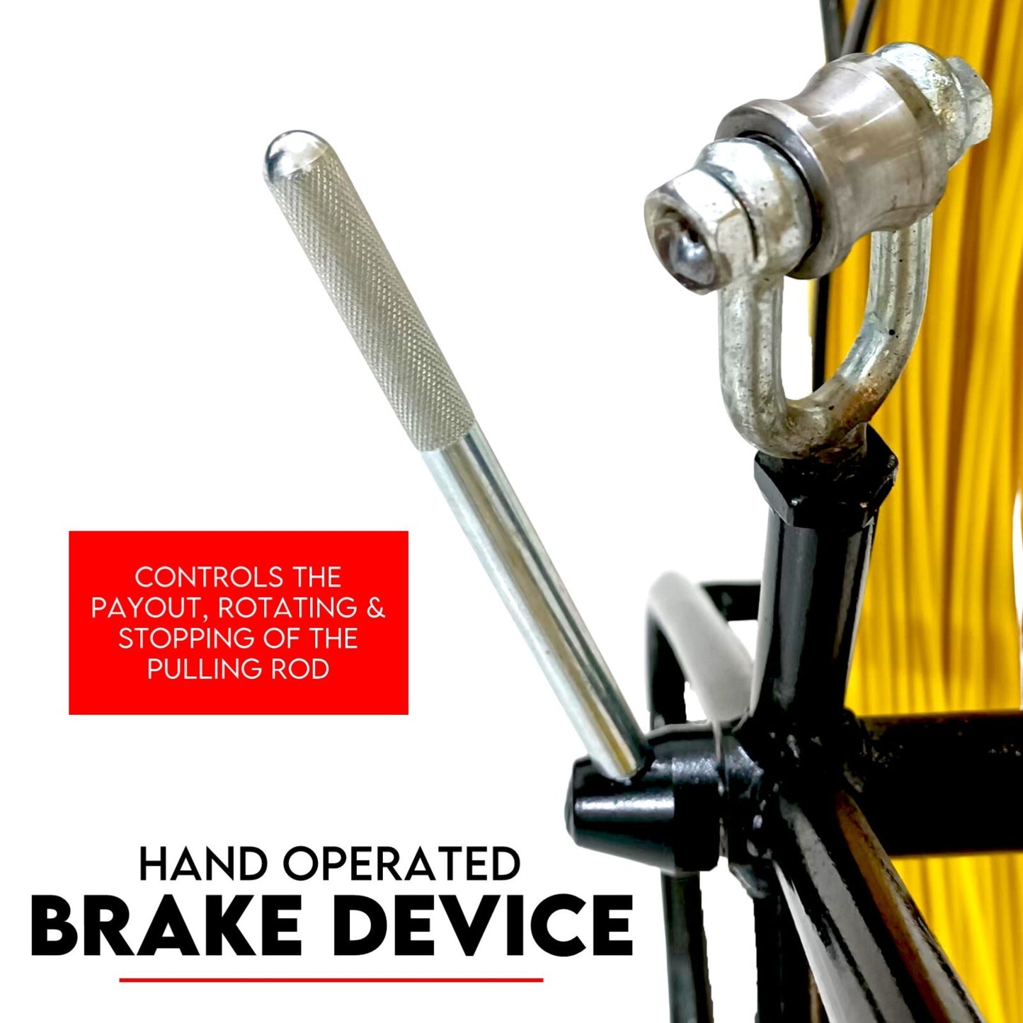 120M×6MM Fish Tape Puller Fiberglass Wire Cable Running Duct Rodder with Wheels