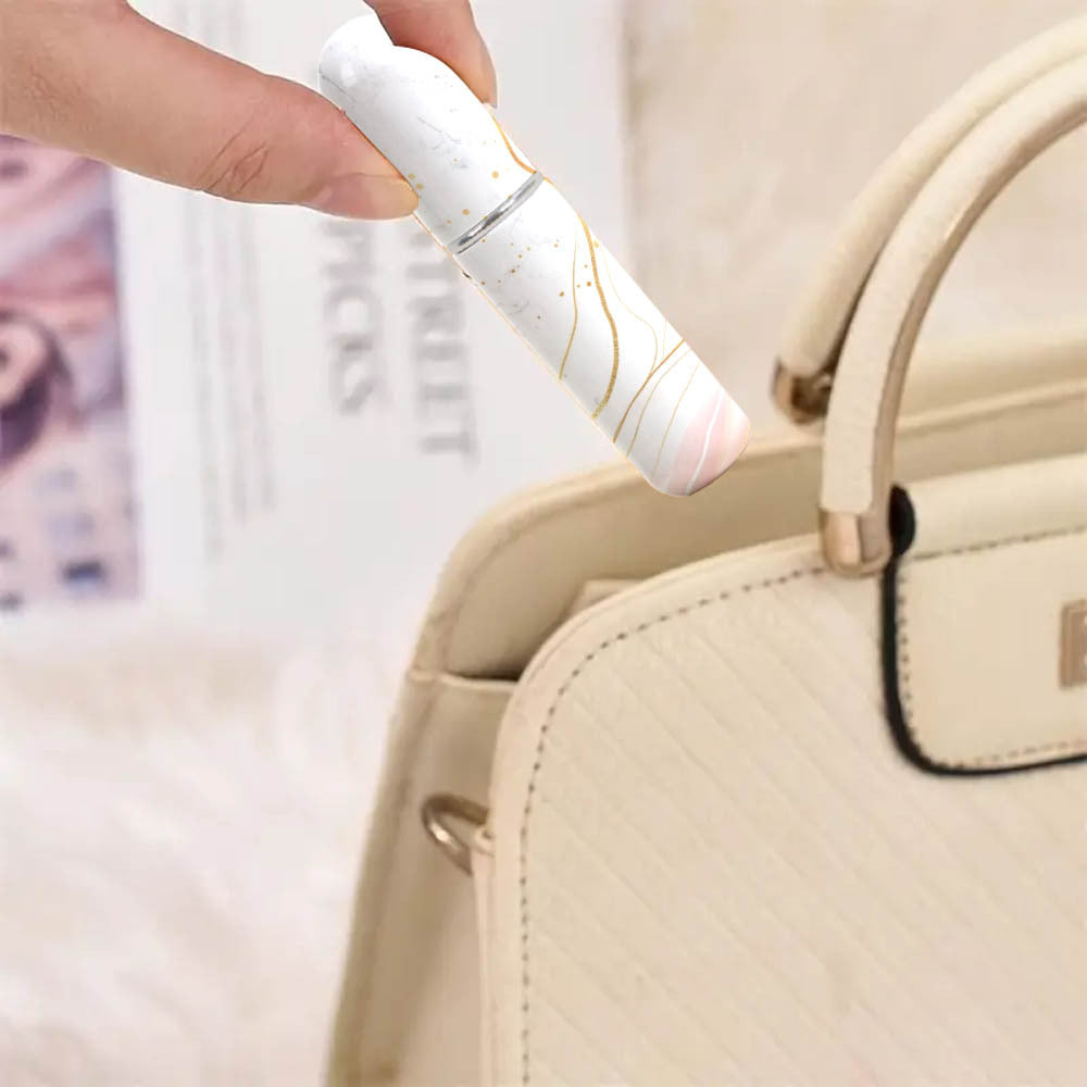 Champagne Chic Marble Travel Perfume Atomizer Set (3-Pack) - 5ml Leakproof Bottom-Fill Spray Bottles