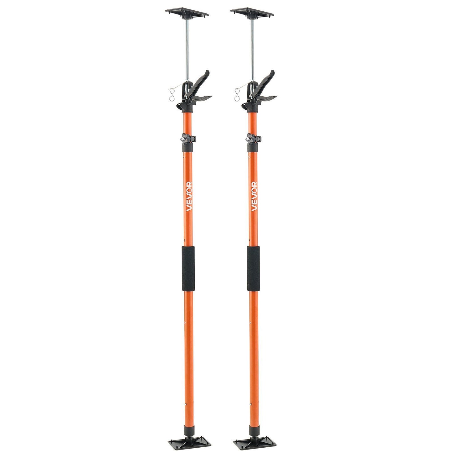 Cabinet Jack Support Pole, 2-Pack, 116-290 cm Steel Telescopic Quick Support Rod, Adjustable 3rd Hand System up to 70 kg Capacity for Installing Cabinets, Lifting Drywall, Cargo Bars