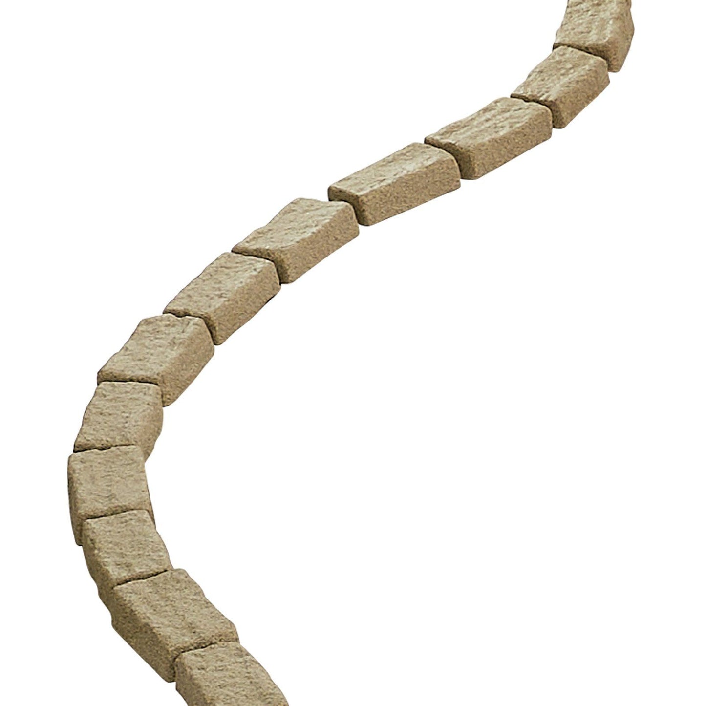 Fake Stone Landscape Edging 1180 x 95 x 57 mm Lawn Edging Fade-Resistant Beige