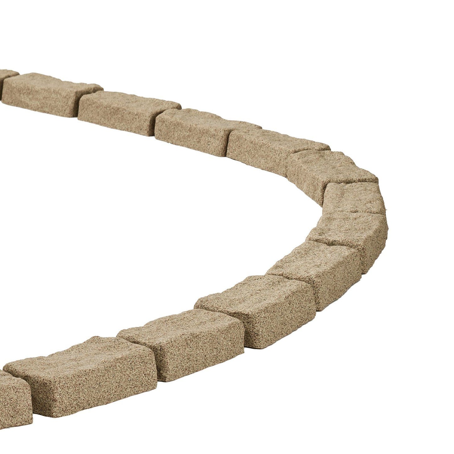 Fake Stone Landscape Edging 1180 x 95 x 57 mm Lawn Edging Fade-Resistant Beige