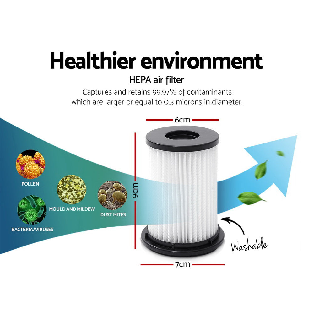 Devanti Stick Vacuum Cleaner Replacement Filter - 3 Pack-3