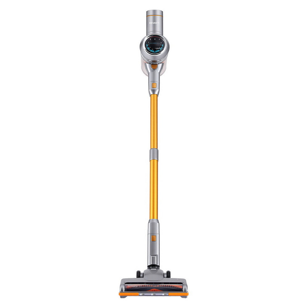 Devanti 300W Stick Vacuum Cleaner Cordless Self-Standing Golden-3