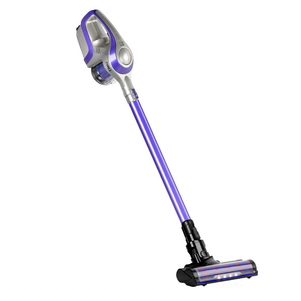 Devanti Stick Vacuum Cleaner Roller Brush Cordless 150W Purple-2