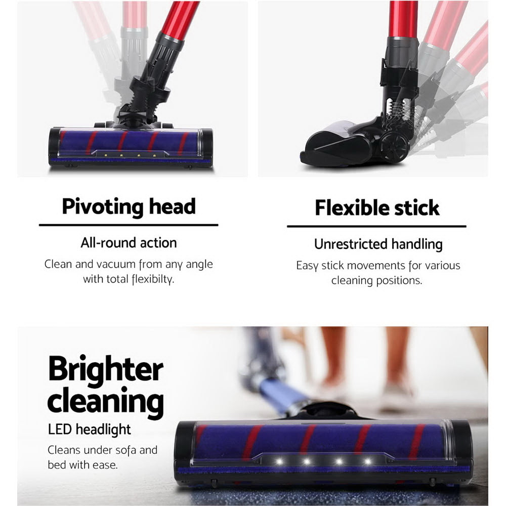 Devanti Stick Vacuum Cleaner Motorised Roller Brush Head-6